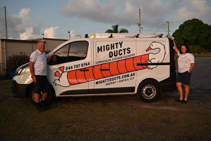 Vehicle of Mighty Ducts Cleaning — Cleaner in Mackay, QLD