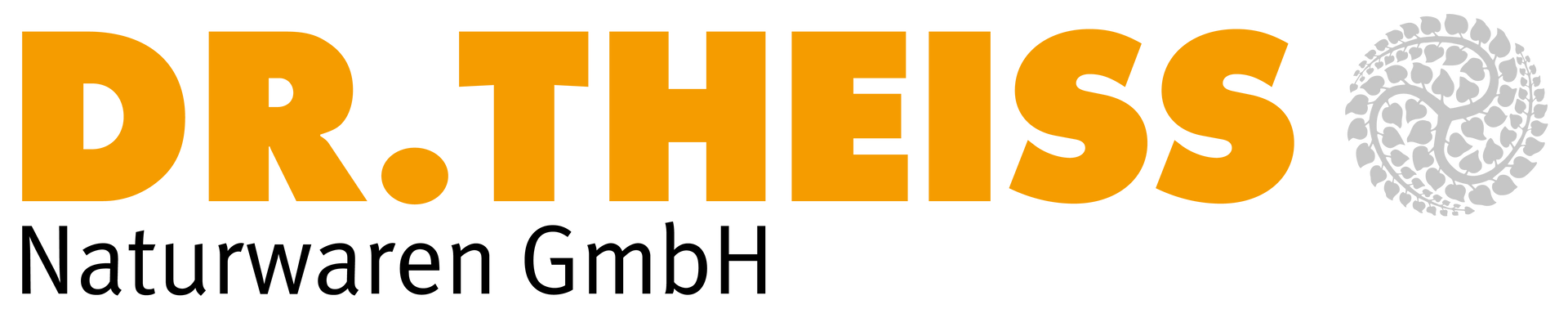 The logo for dr. theiss naturwaren gmbh is orange and white