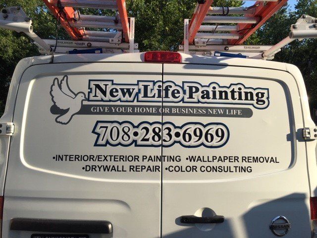 Residential Painters — New Life Painting Service Van in Olympia Fields, IL