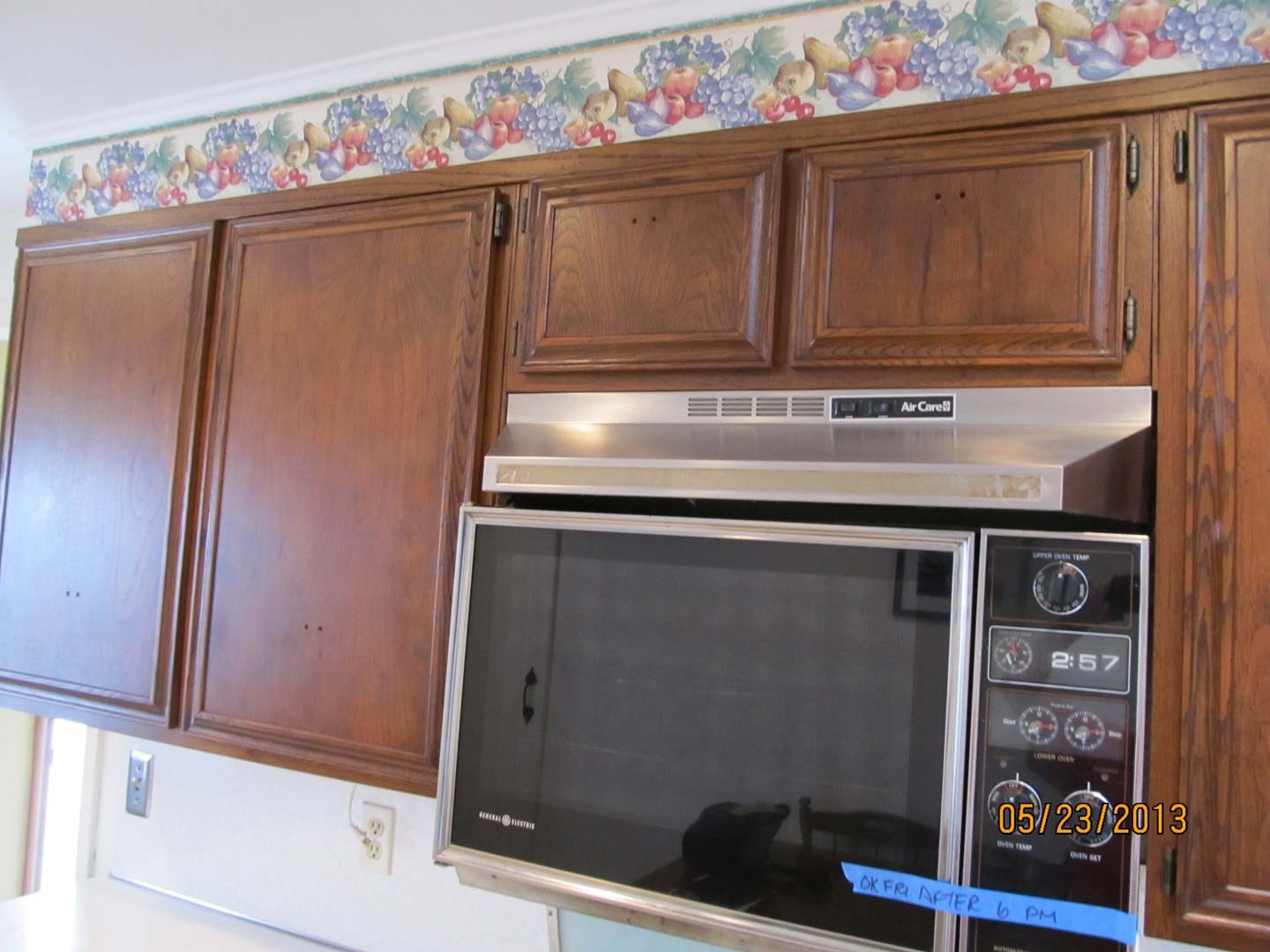Walnut Cabinets and Microwave — The Tri-State Area — Carriage House II In-Home Restorations