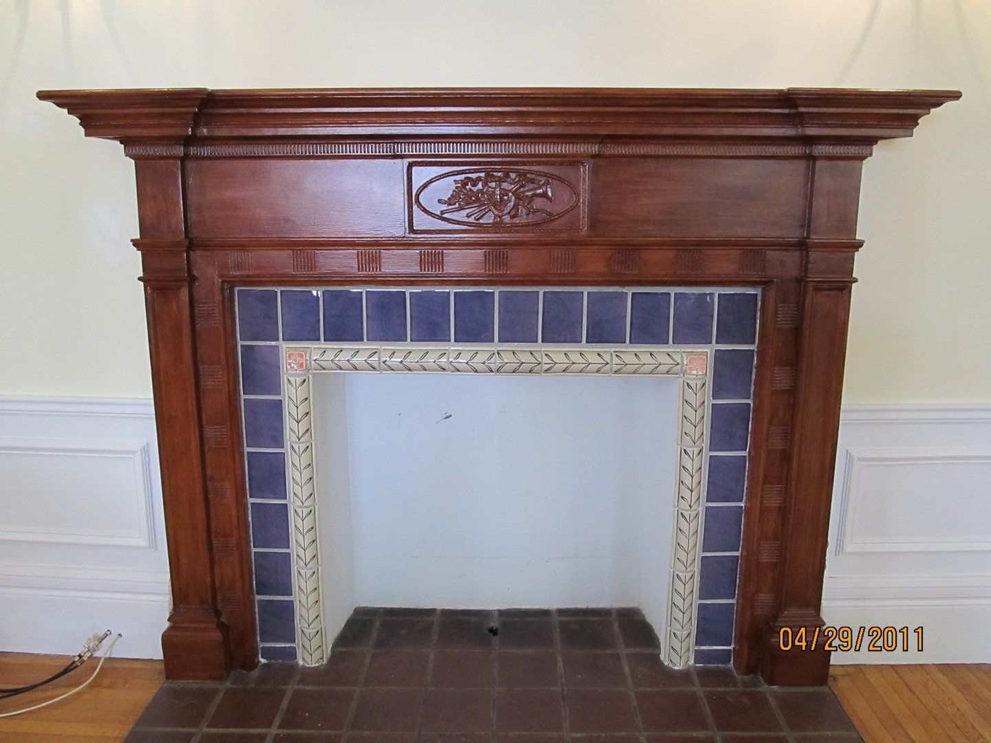 After Painted Pine Mantel Restoration — The Tri-State Area — Carriage House II In-Home Restorations