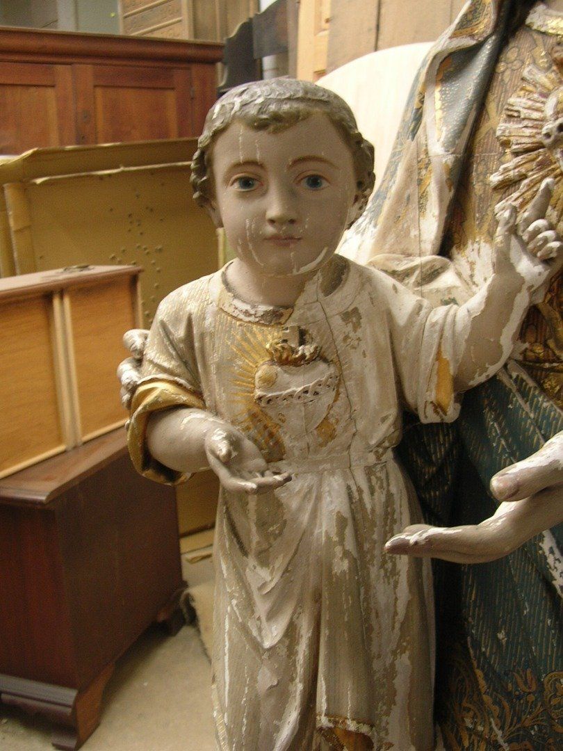 Closeup View of Religious Statue — The Tri-State Area — Carriage House II In-Home Restorations