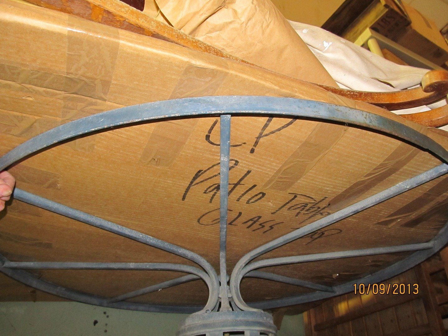 Vintage Metal Table Damaged — The Tri-State Area — Carriage House II In-Home Restorations