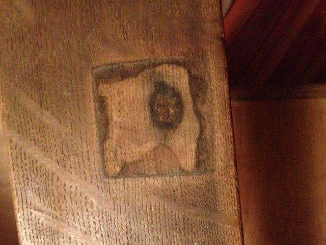 Antique Mission Rocker with Damaged — The Tri-State Area — Carriage House II In-Home Restorations