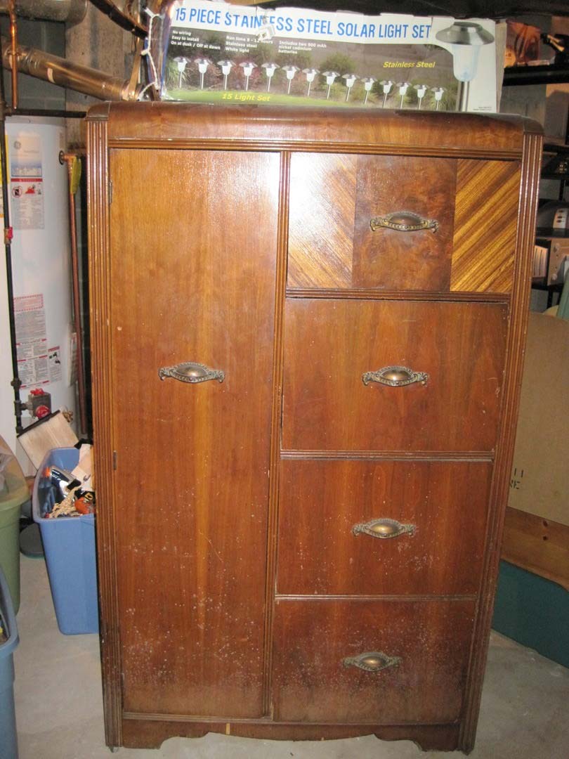 Before Antique Wardrobe Repair — The Tri-State Area — Carriage House II In-Home Restorations