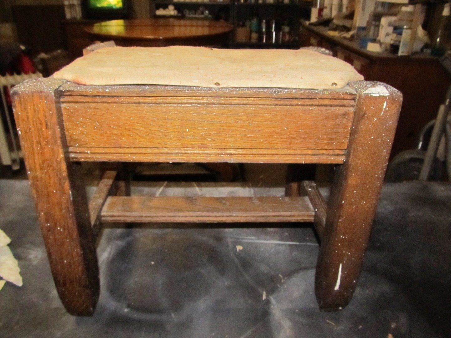 Damaged Footstool — The Tri-State Area — Carriage House II In-Home Restorations