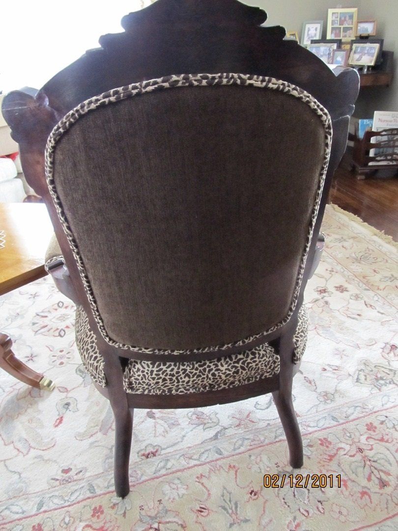 Victorian Armchair Upholstered — The Tri-State Area — Carriage House II In-Home Restorations