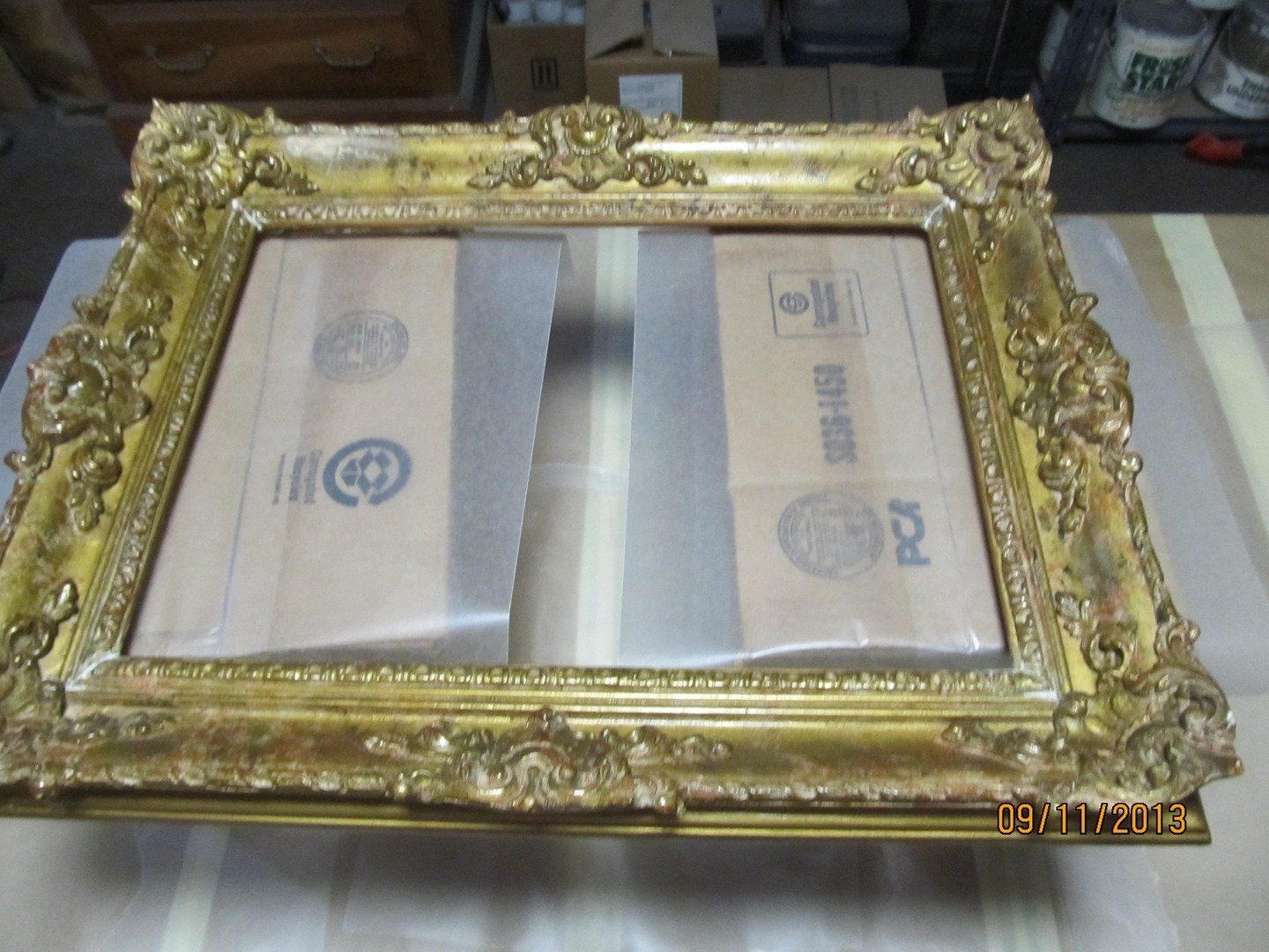 Before Plaster Frames Restoration — The Tri-State Area — Carriage House II In-Home Restorations