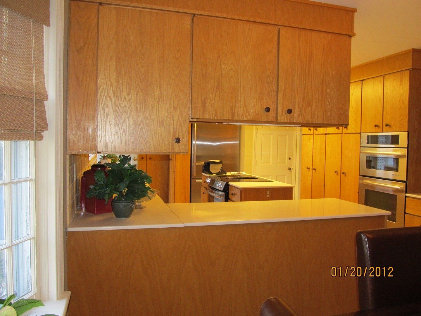 Oak Kitchen with Upper Cabinets — The Tri-State Area — Carriage House II In-Home Restorations
