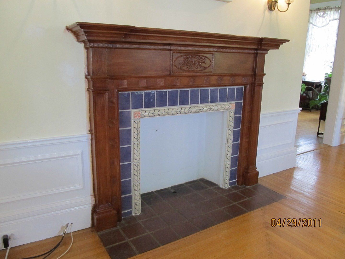 After Painted Pine Mantel Refinish — The Tri-State Area — Carriage House II In-Home Restorations