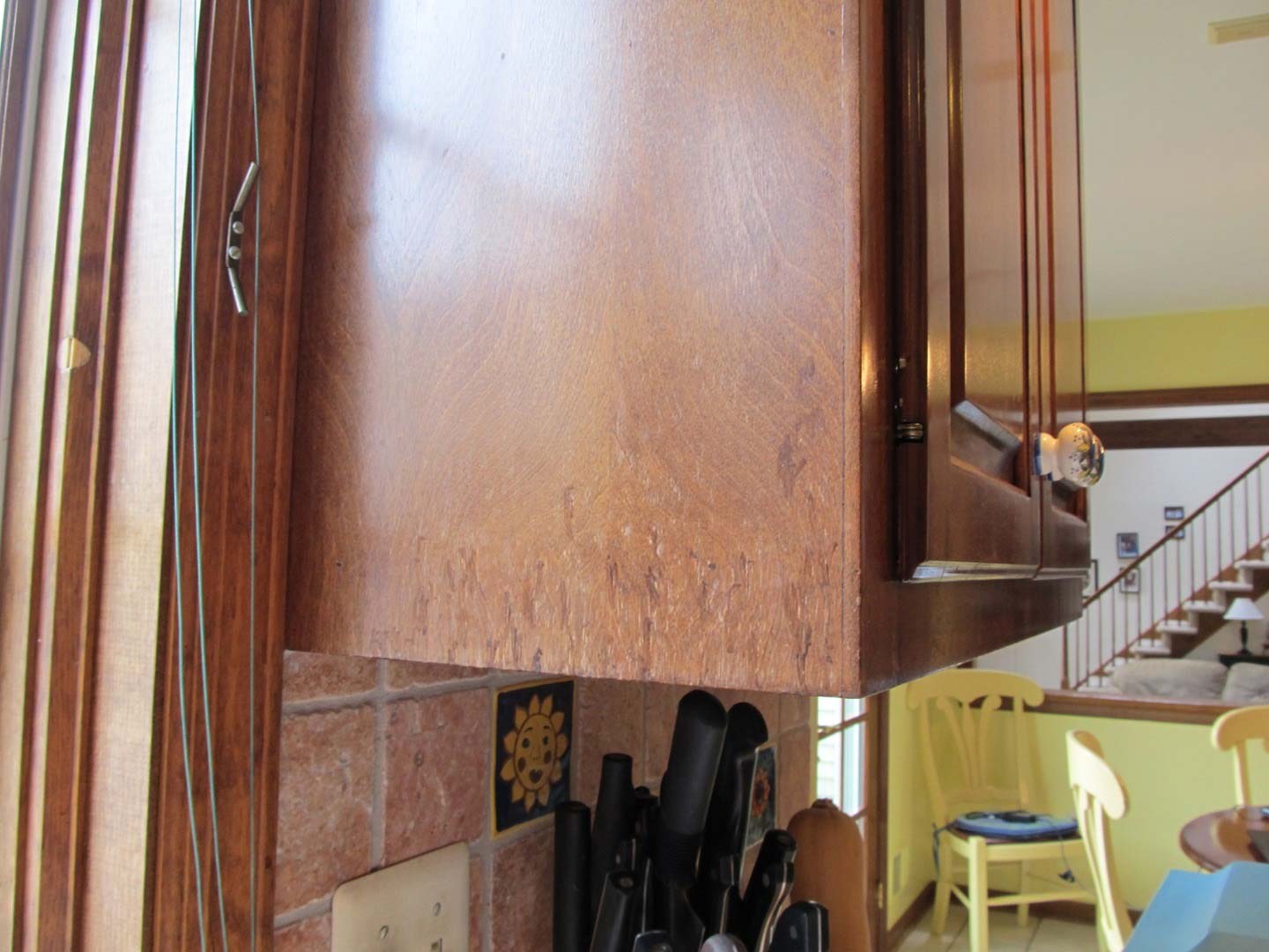 Old Mahogany Kitchen Cabinet — The Tri-State Area — Carriage House II In-Home Restorations
