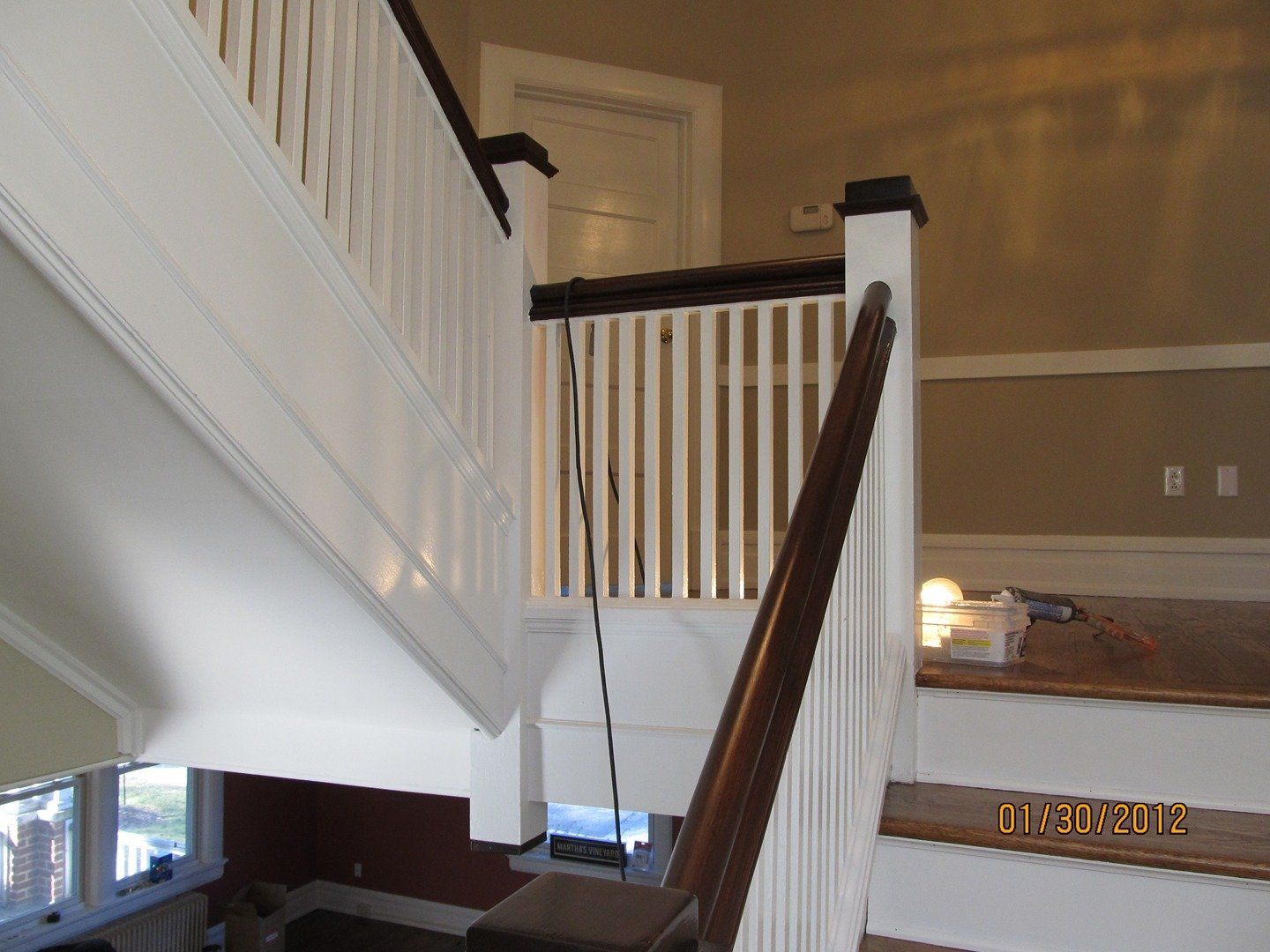 After Brown Handrails Restoration — The Tri-State Area — Carriage House II In-Home Restorations