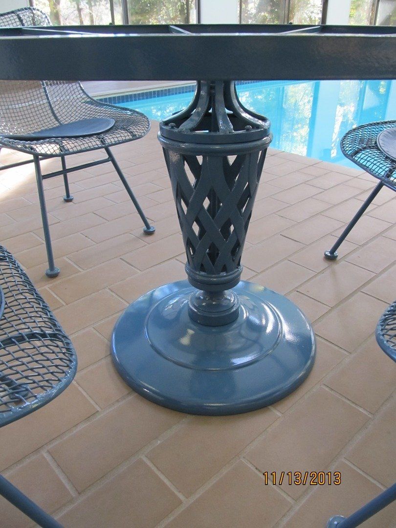 Vintage Metal Table Stand Restored — The Tri-State Area — Carriage House II In-Home Restorations