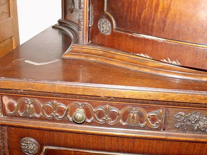 Vintage Chest on Chest with Scratches — The Tri-State Area — Carriage House II In-Home Restorations