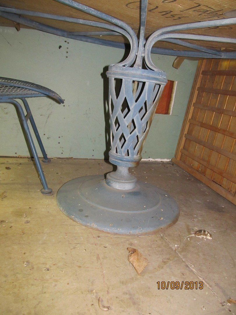 Vintage Metal Table Stand — The Tri-State Area — Carriage House II In-Home Restorations