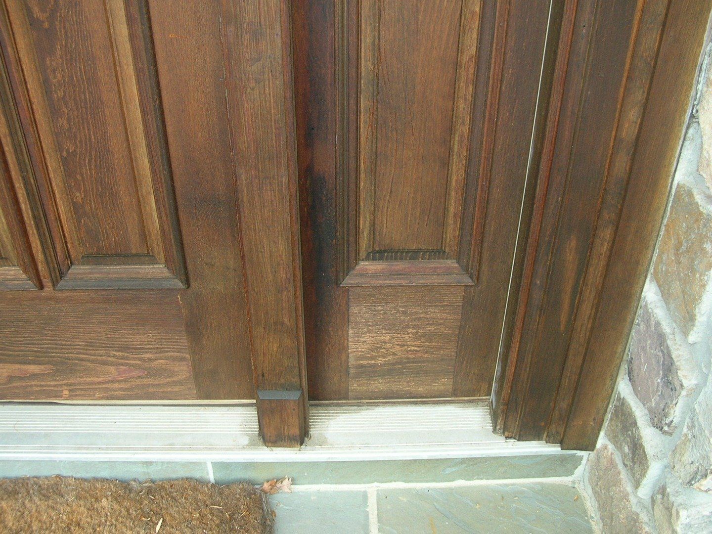 Front Door with Sun & Water Damaged — The Tri-State Area — Carriage House II In-Home Restorations