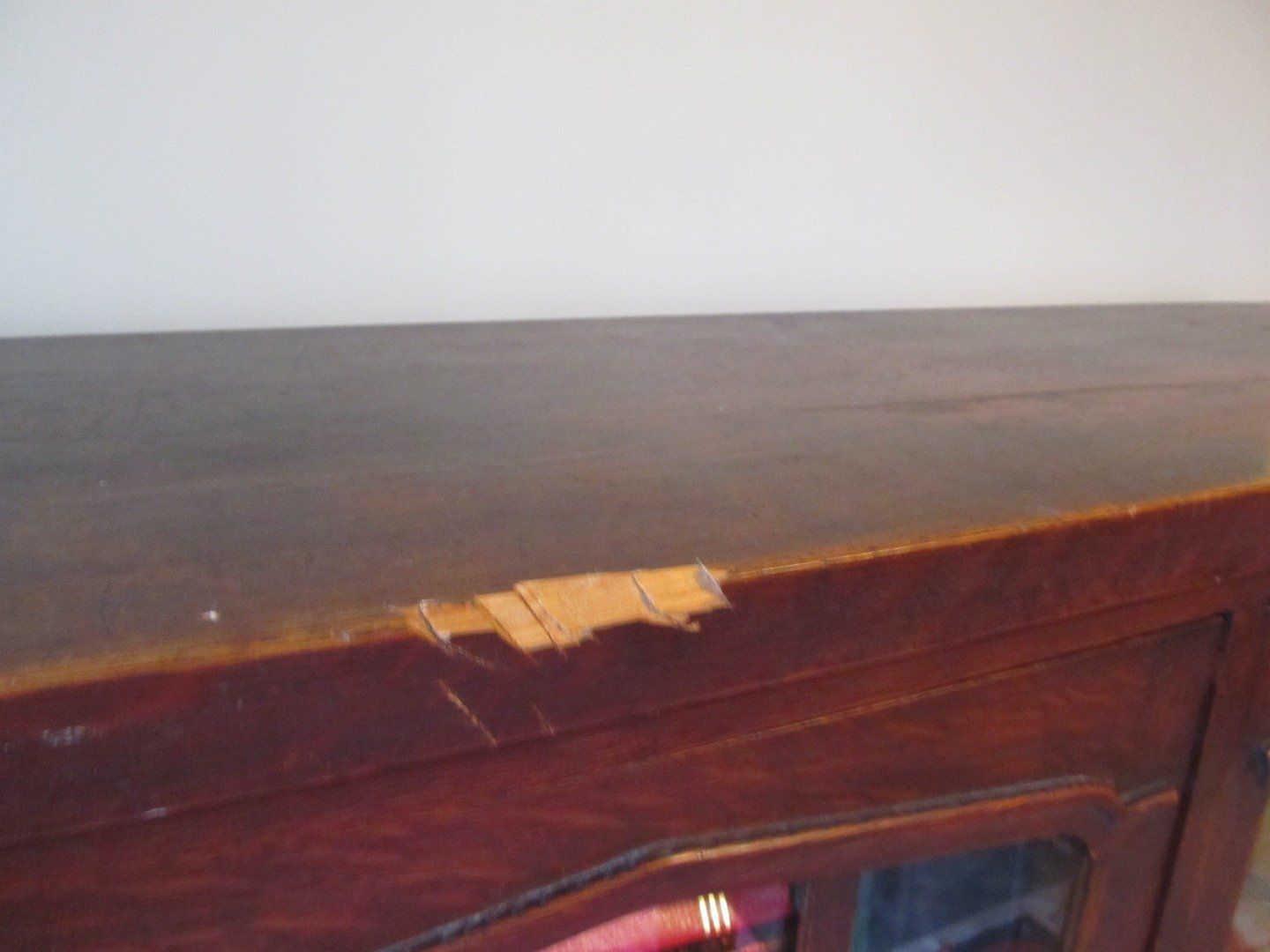 Mission Bookcase with Damaged — The Tri-State Area — Carriage House II In-Home Restorations