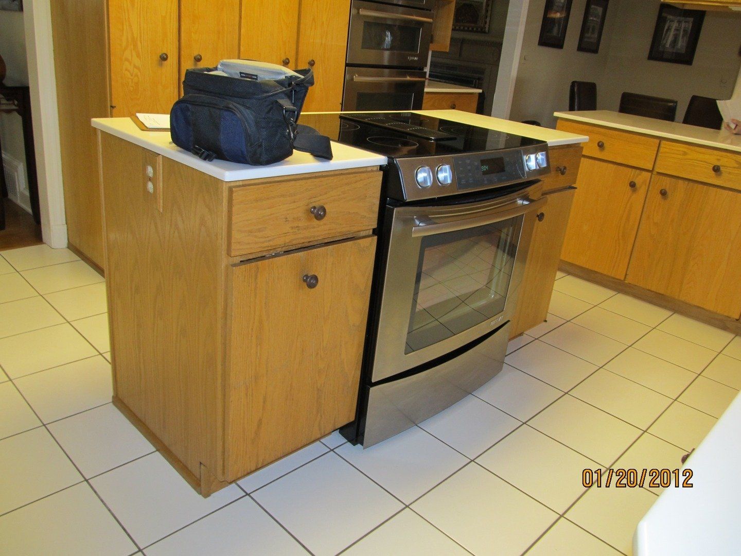 Kitchen with Oven and Brown Cabinet — The Tri-State Area — Carriage House II In-Home Restorations