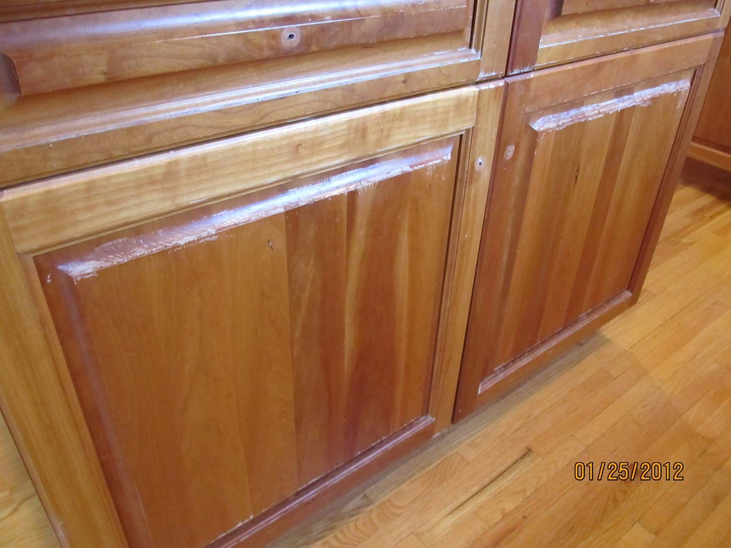 Old Cherry Cabinet Repair — The Tri-State Area — Carriage House II In-Home Restorations