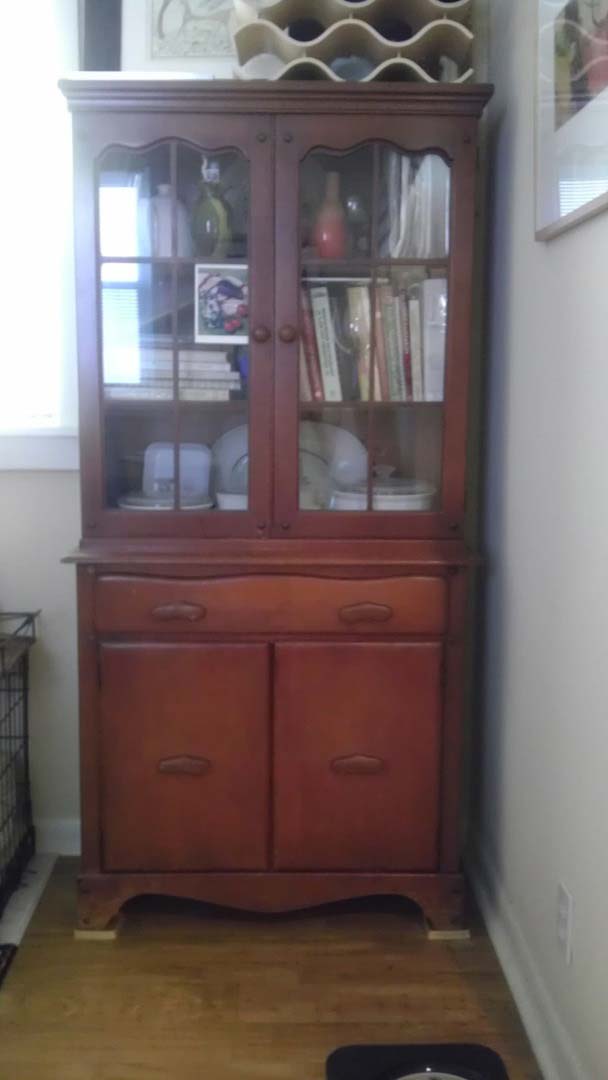 Before Vintage Cabinet Restoration — The Tri-State Area — Carriage House II In-Home Restorations