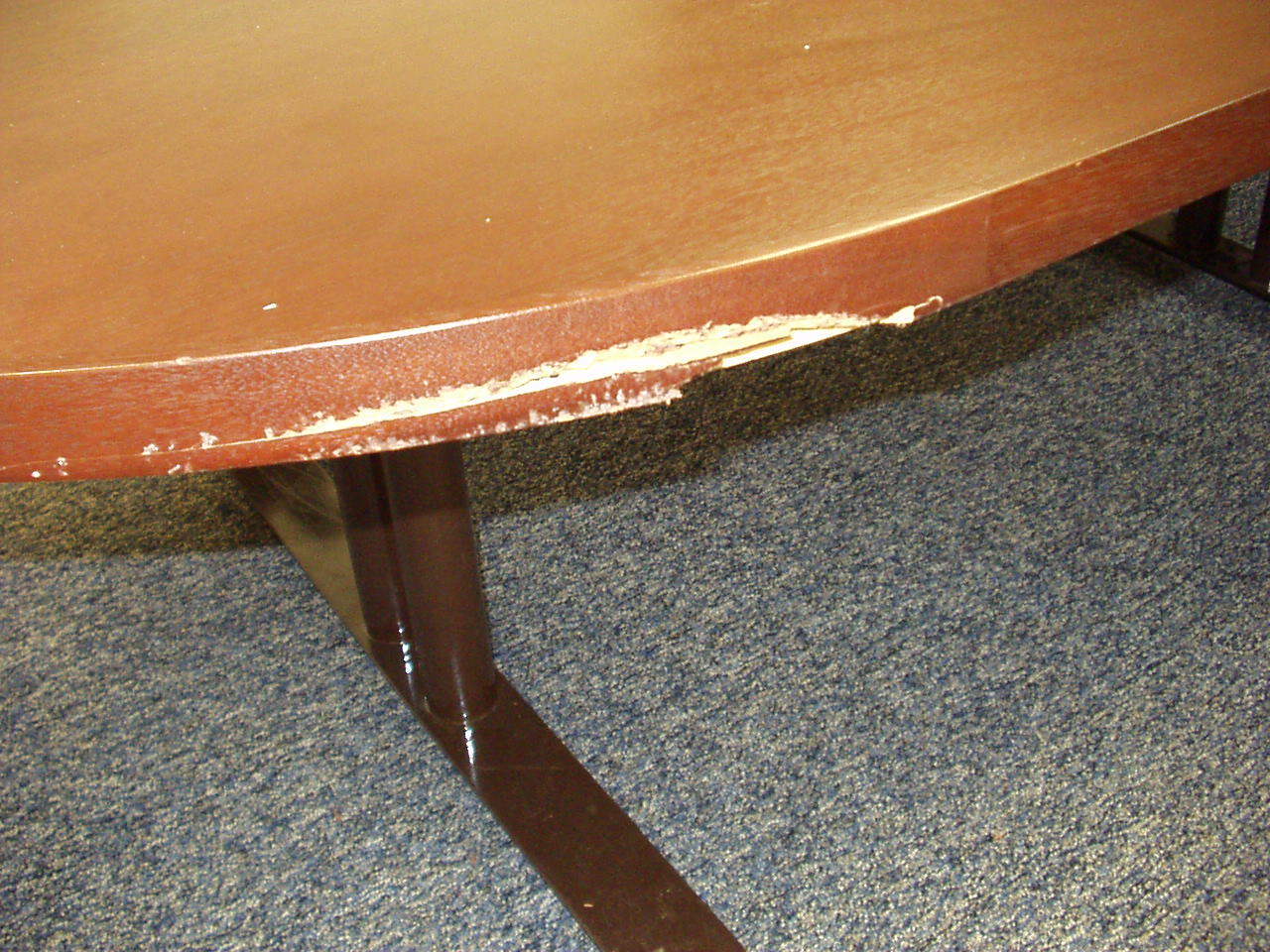 Before Conference Table Restoration — The Tri-State Area — Carriage House II In-Home Restorations