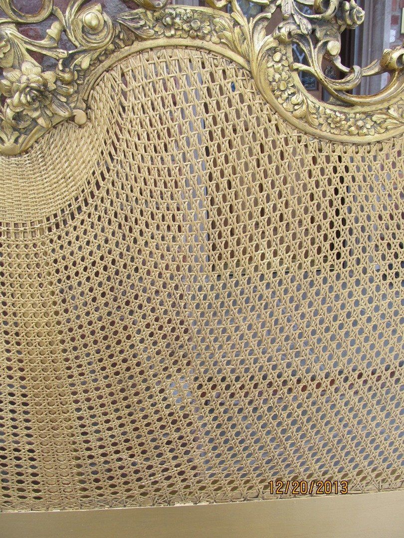 Antique French Cane Headboard Restored — The Tri-State Area — Carriage House II In-Home Restorations