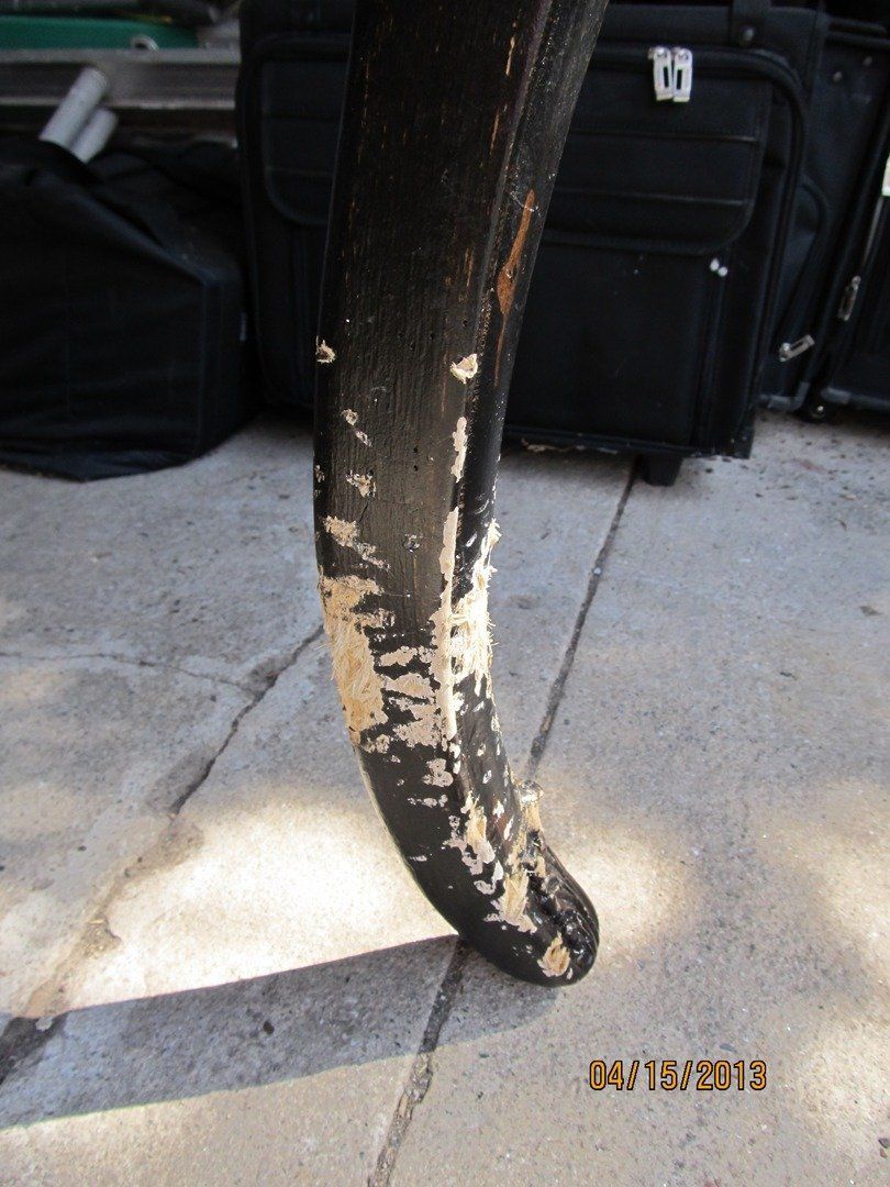 Before Black Chair Legs Restoration — The Tri-State Area — Carriage House II In-Home Restorations