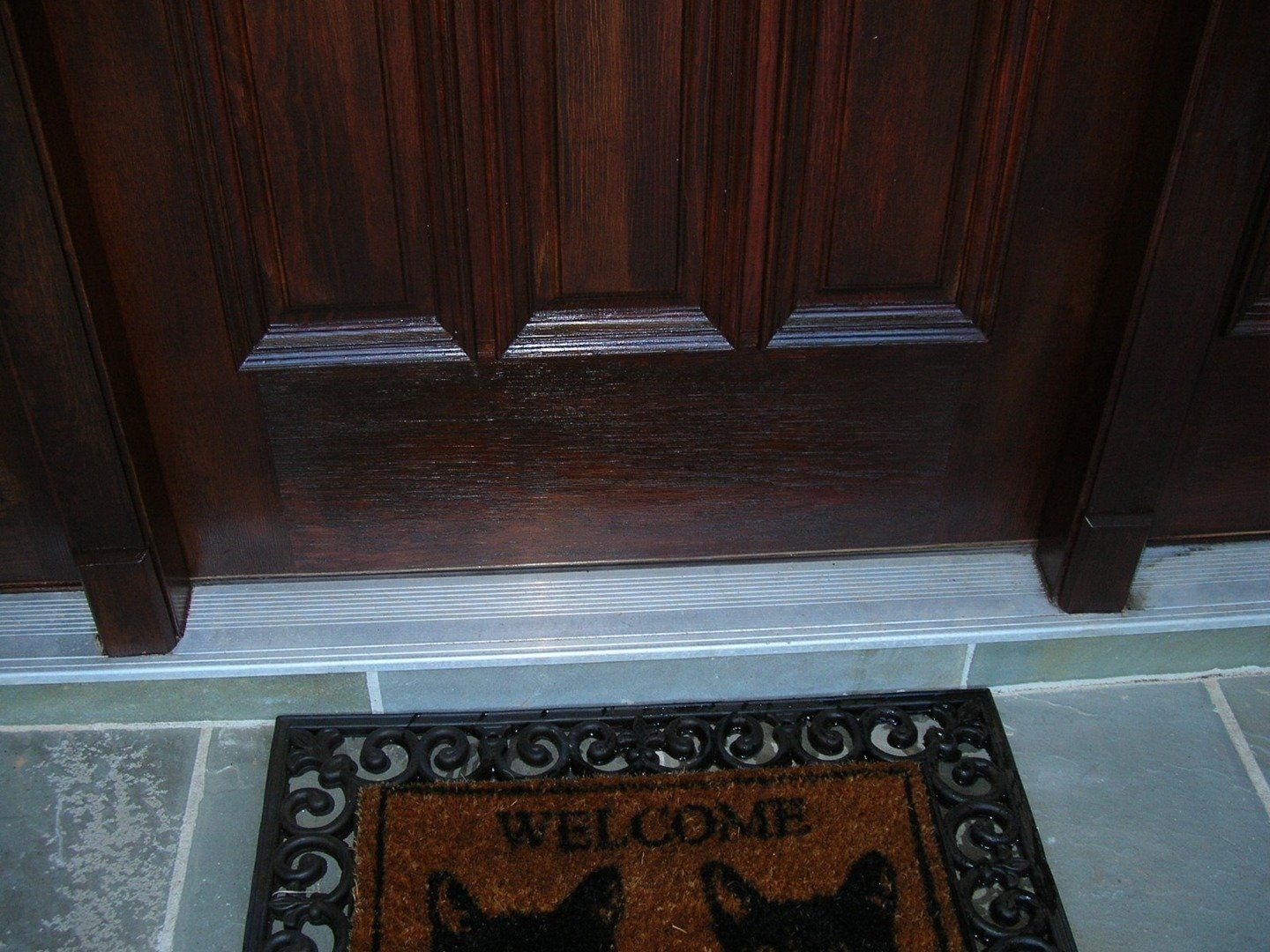 Restored Brown Front Door — The Tri-State Area — Carriage House II In-Home Restorations