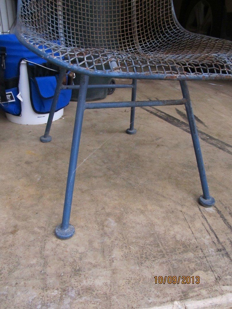 Vintage Metal Chair Damaged — The Tri-State Area — Carriage House II In-Home Restorations