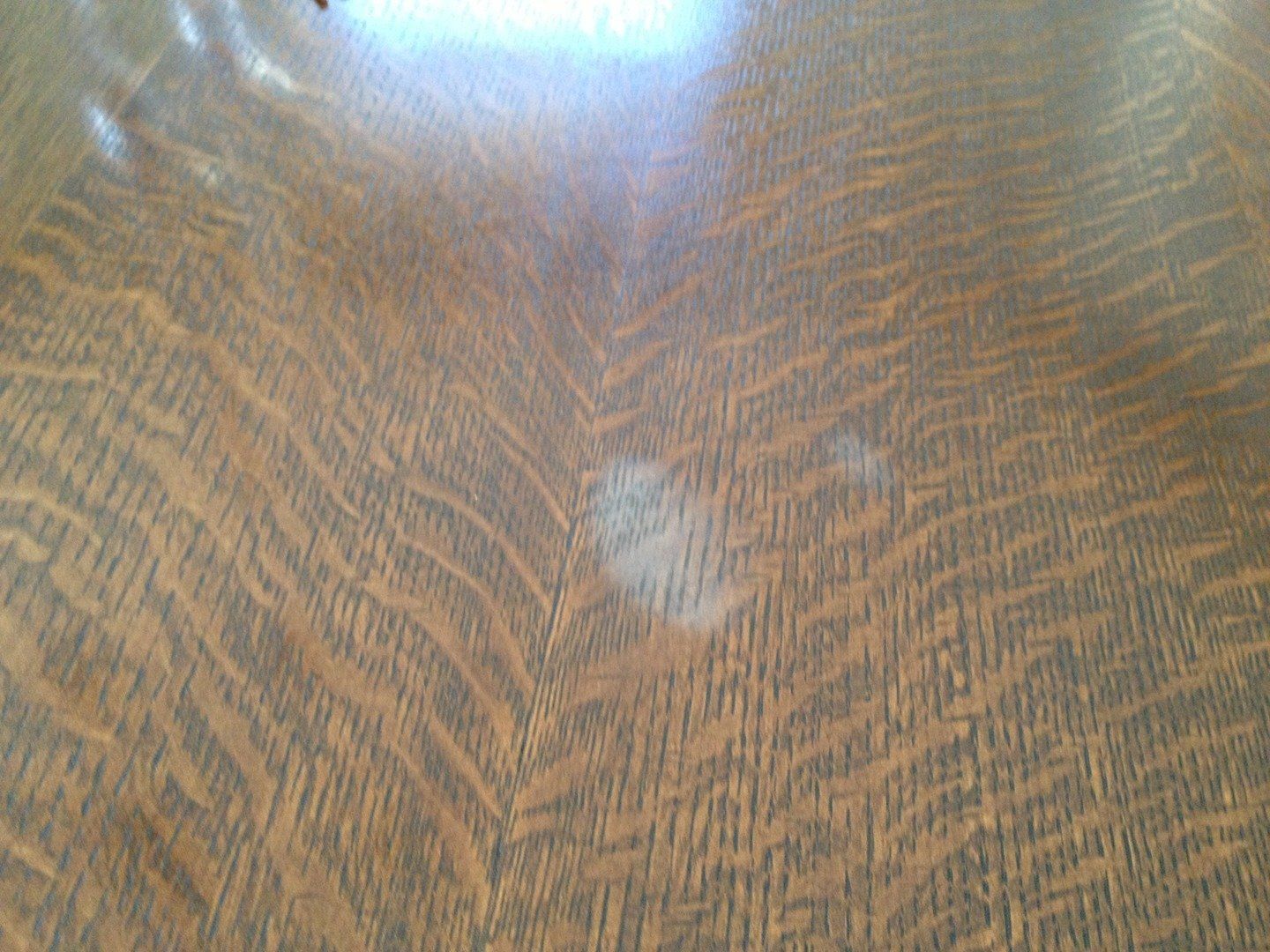 Dining Room Tabletop with Water Damaged — The Tri-State Area — Carriage House II In-Home Restorations