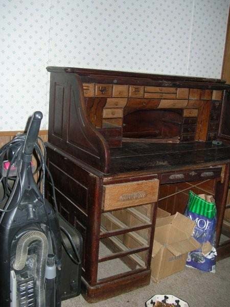 Before Antique Desk Restoration — The Tri-State Area — Carriage House II In-Home Restorations
