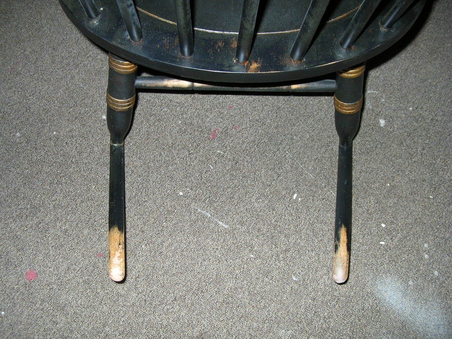 Damaged Hitchcock Rocker — The Tri-State Area — Carriage House II In-Home Restorations