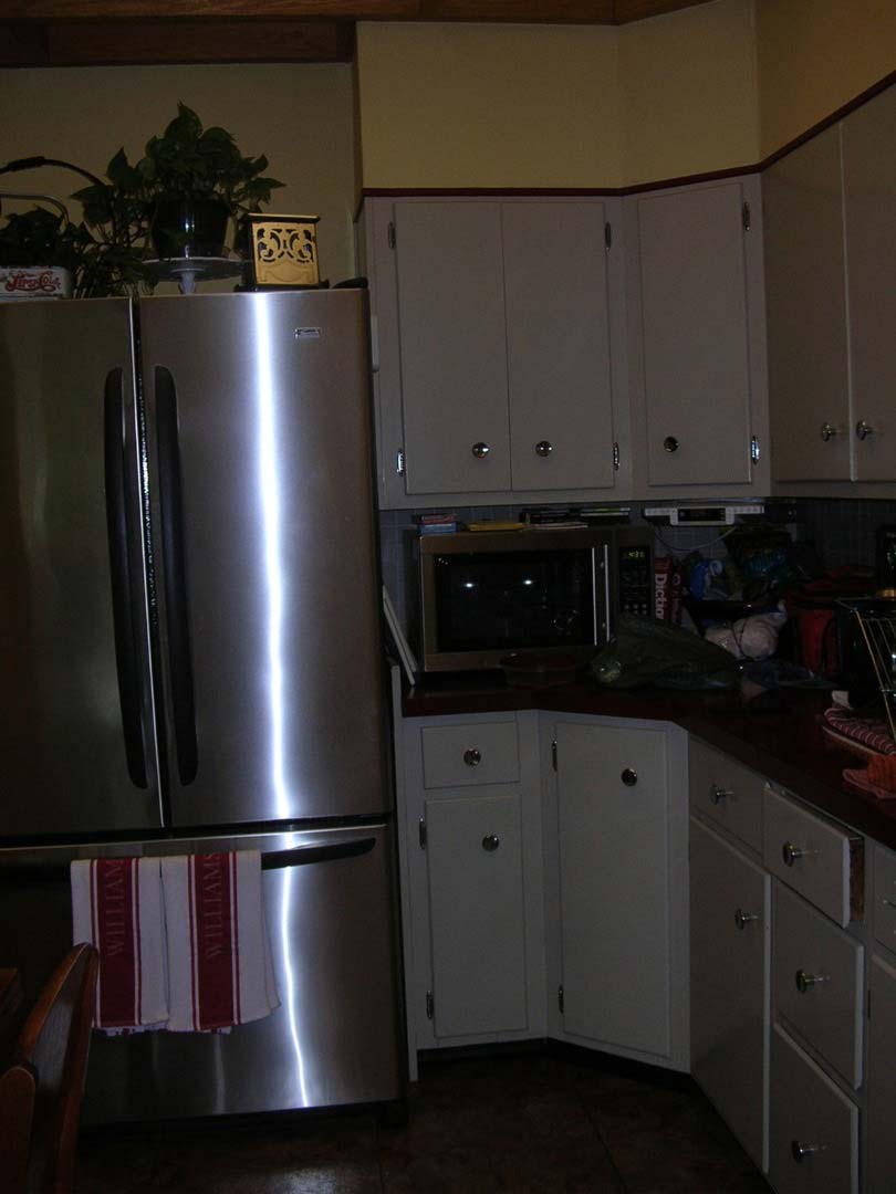 Dark Vintage Kitchen — The Tri-State Area — Carriage House II In-Home Restorations