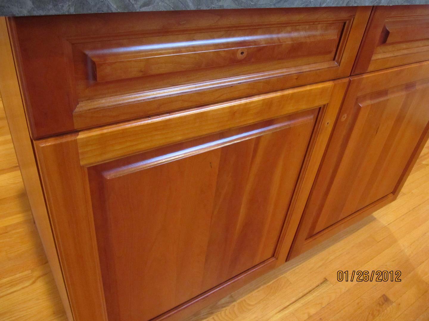 Old Cherry Cabinet Restored — The Tri-State Area — Carriage House II In-Home Restorations