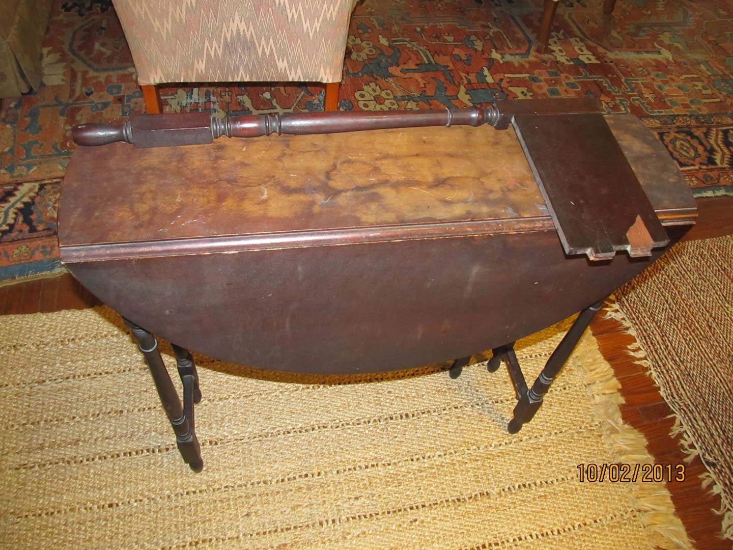 Antique Tabletop Before Restoration — The Tri-State Area — Carriage House II In-Home Restorations