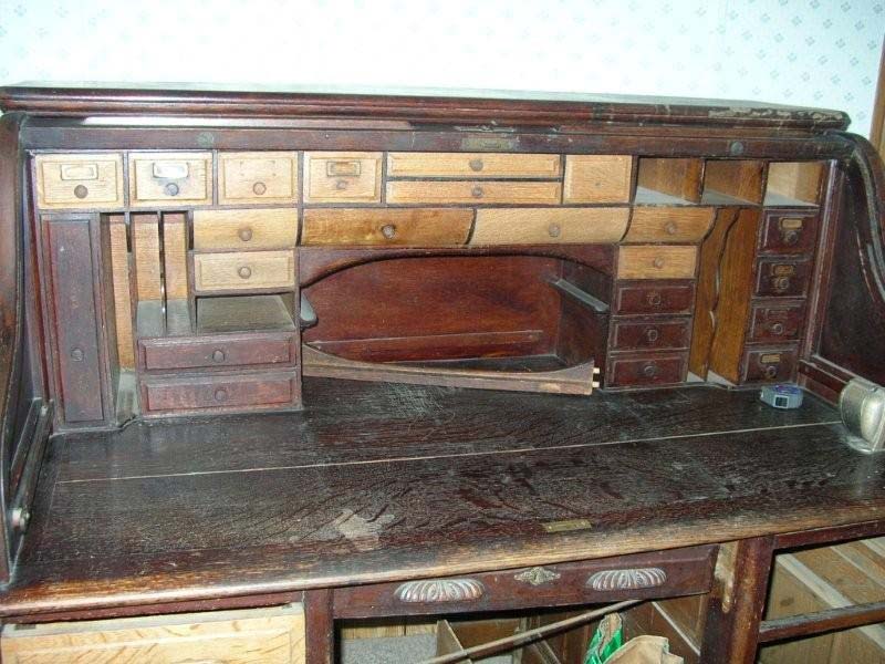 Antique Desk Storage Before Restoration — The Tri-State Area — Carriage House II In-Home Restorations