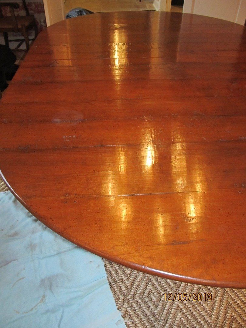 Brown Dining Room Table — The Tri-State Area — Carriage House II In-Home Restorations