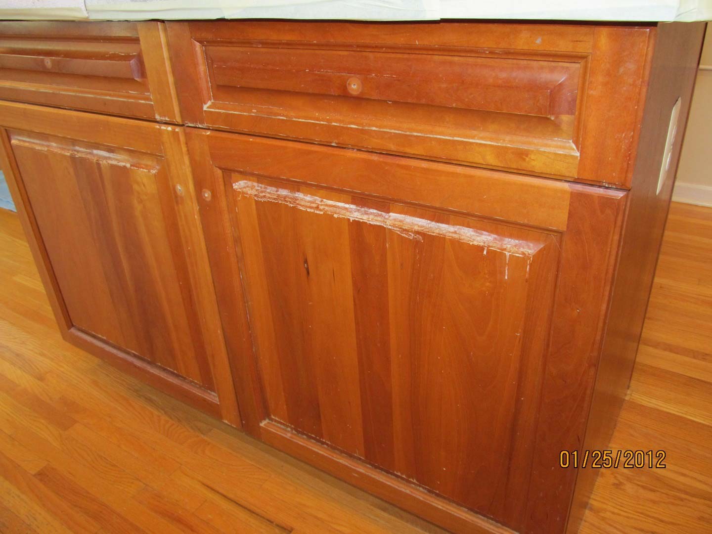 Old Cherry Cabinet — The Tri-State Area — Carriage House II In-Home Restorations