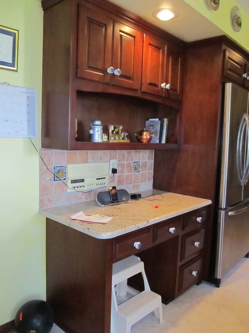 Old Mahogany Cabinet Restored — The Tri-State Area — Carriage House II In-Home Restorations