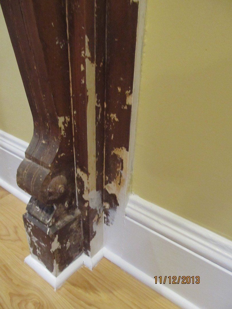 Victorian Mantle Damaged — The Tri-State Area — Carriage House II In-Home Restorations