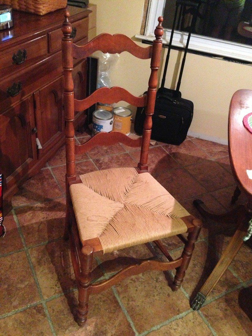 Vintage Ladder Back Chair — The Tri-State Area — Carriage House II In-Home Restorations