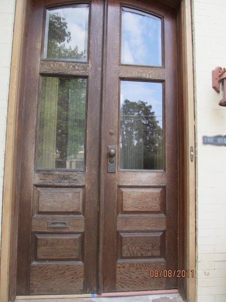 Windowed Door with Damaged — The Tri-State Area — Carriage House II In-Home Restorations