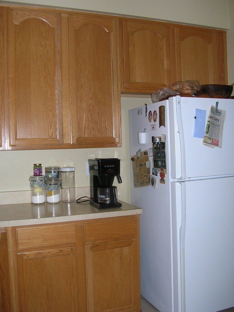 Oak Kitchen with Refrigerator — The Tri-State Area — Carriage House II In-Home Restorations