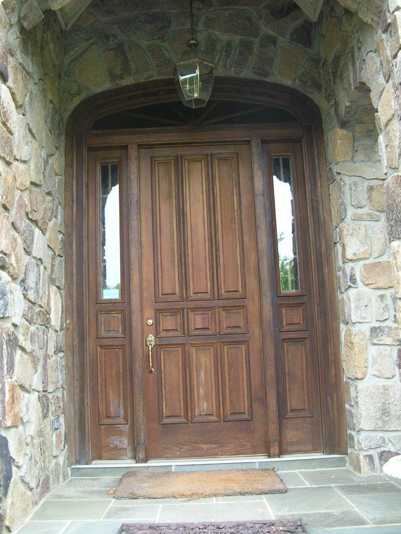 Before Front Door Restoration — The Tri-State Area — Carriage House II In-Home Restorations