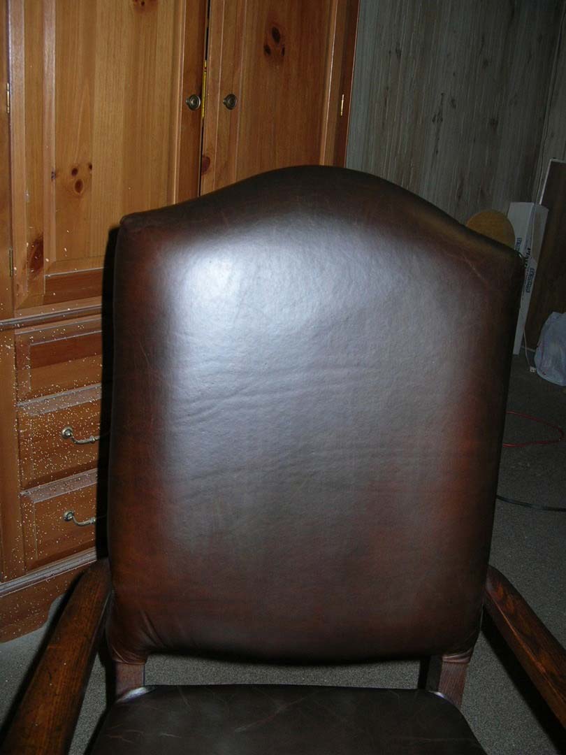 Vintage Leather Chair Restored — The Tri-State Area — Carriage House II In-Home Restorations