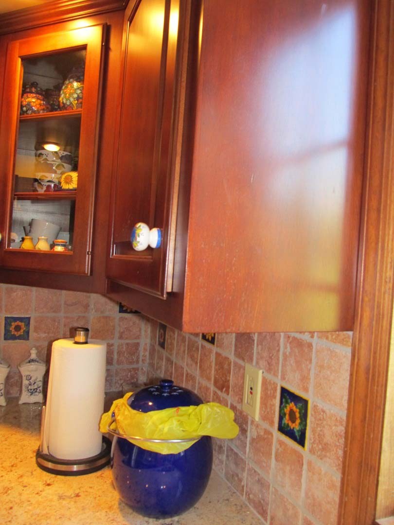 Restored Mahogany Kitchen Cabinet — The Tri-State Area — Carriage House II In-Home Restorations