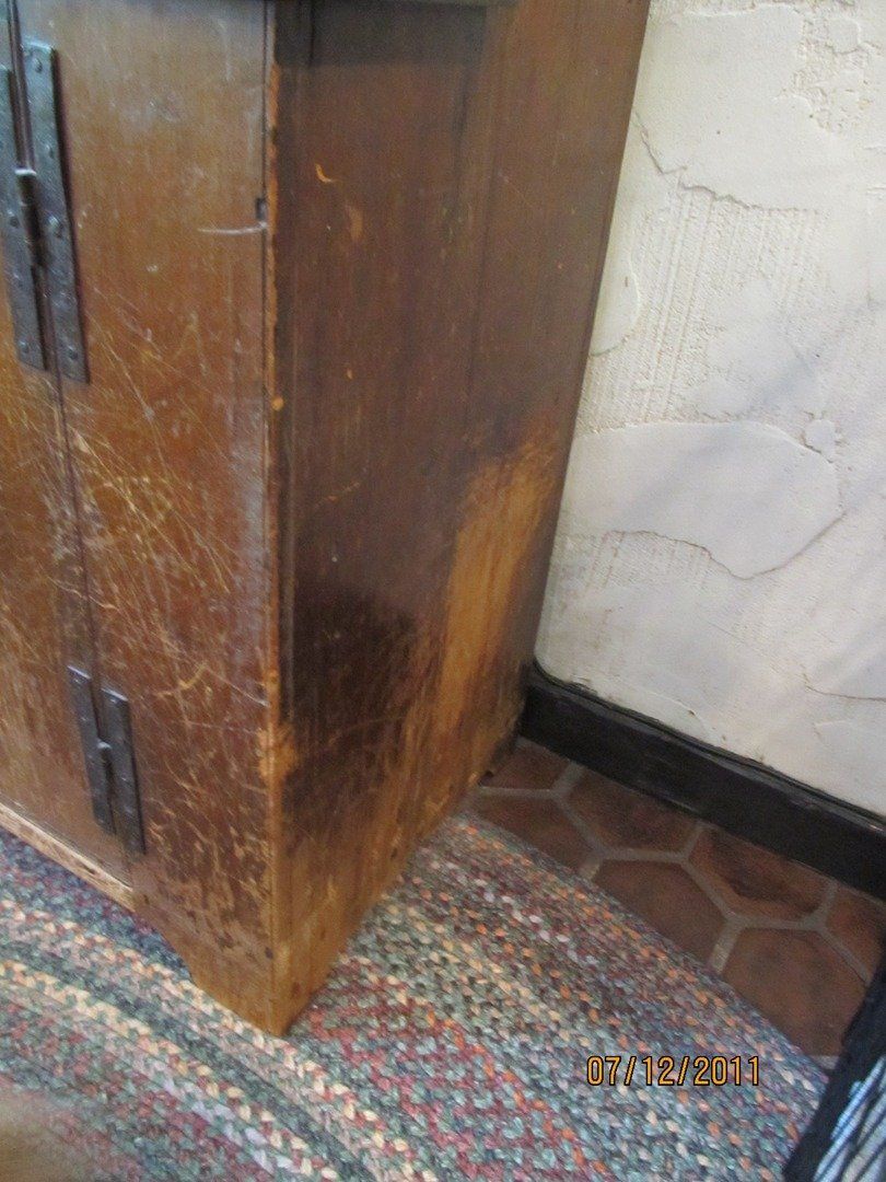Hutch with Scratches — The Tri-State Area — Carriage House II In-Home Restorations