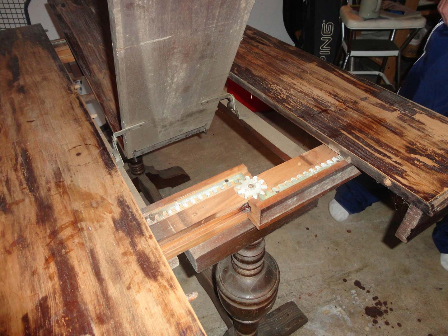 Library Table Before Restoration — The Tri-State Area — Carriage House II In-Home Restorations