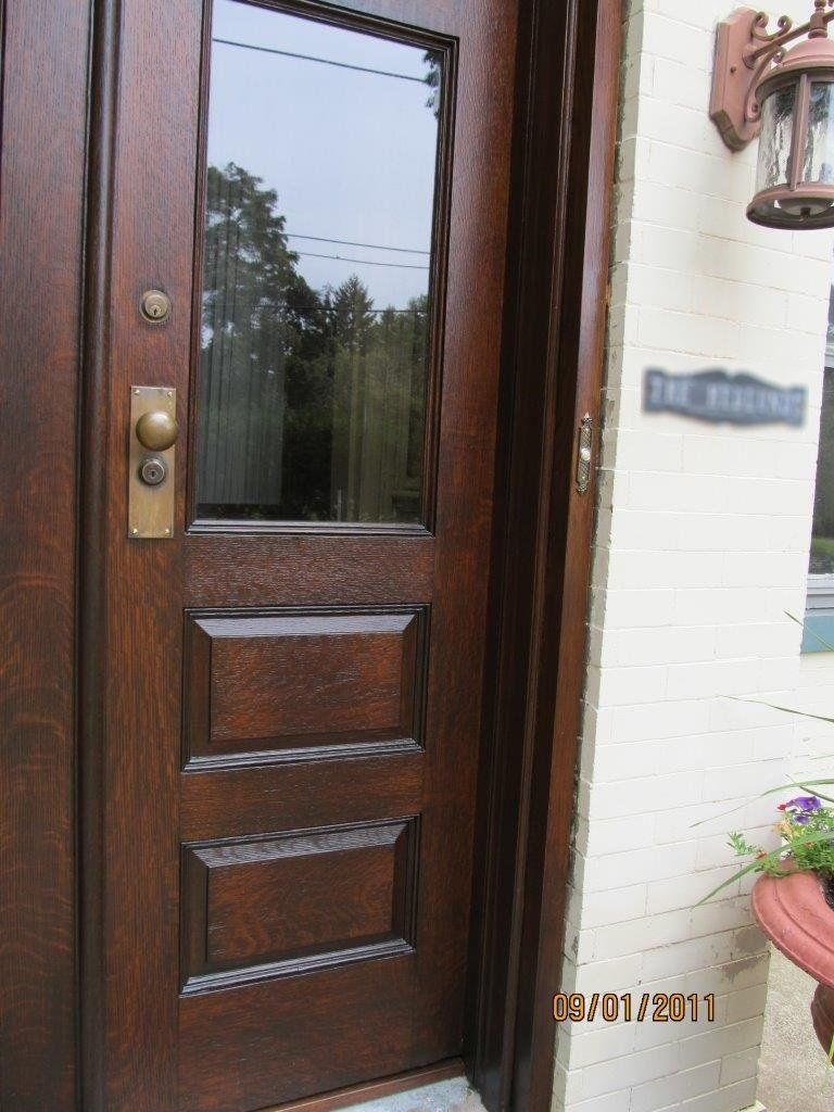 Brown Windowed Door — The Tri-State Area — Carriage House II In-Home Restorations