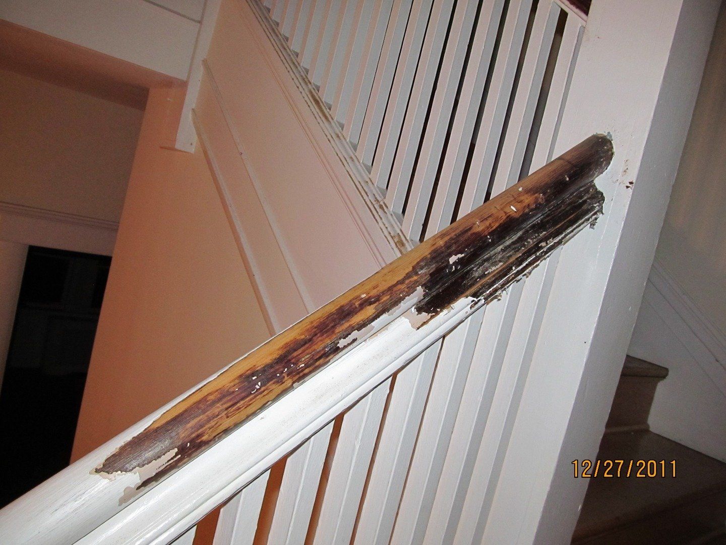 Before Handrails Restoration — The Tri-State Area — Carriage House II In-Home Restorations